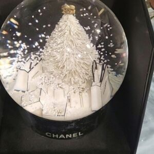 Chanel Snow Globe with White Tree